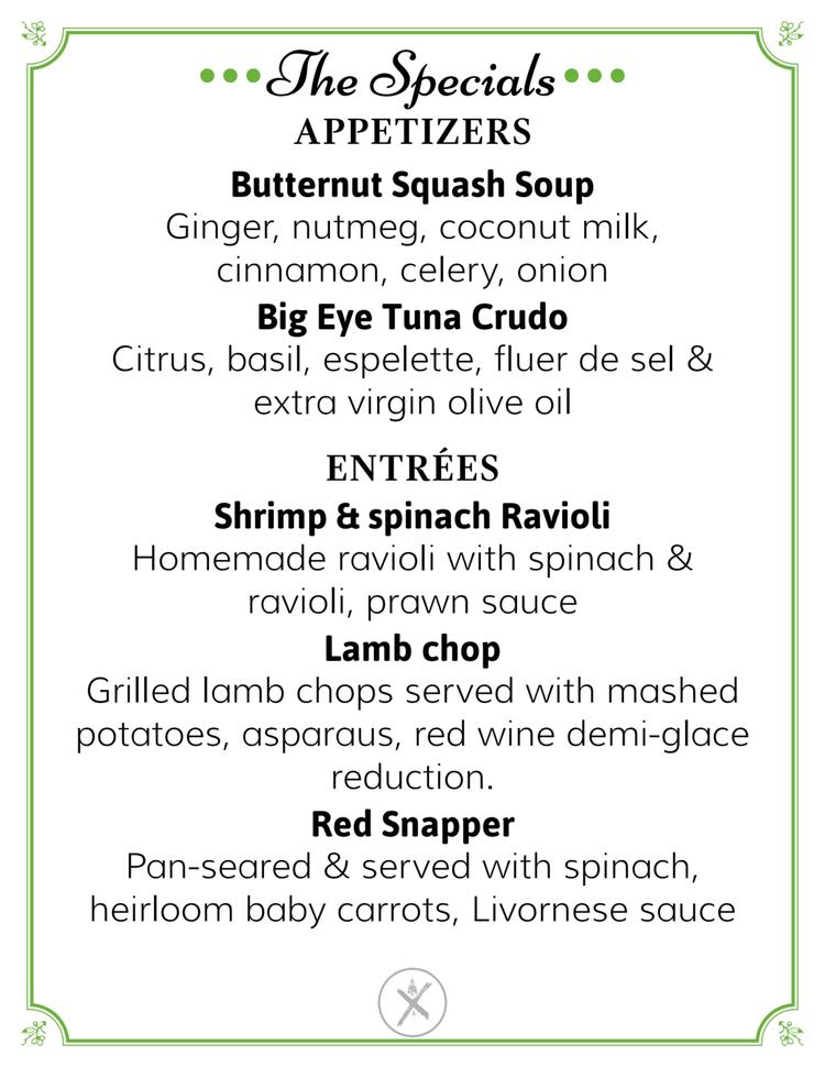 At The Farmhouse at the Crossroads, we are excited to share our specials for this week, crafted with love and care from the freshest, locally-sourced ingredients
